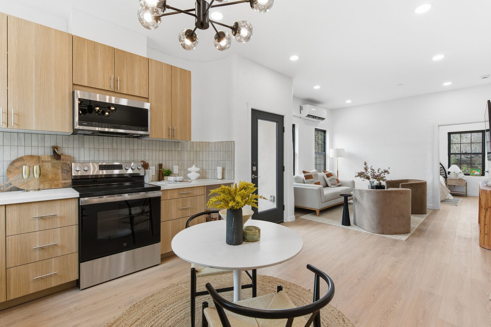 Kitchen inside a finished Kaizen Way home